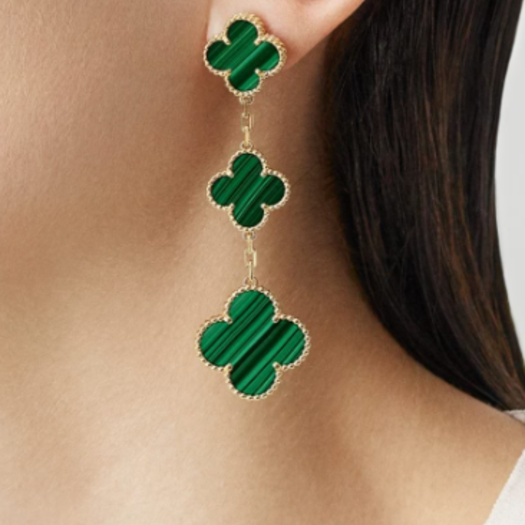 Clover Earrings | Green