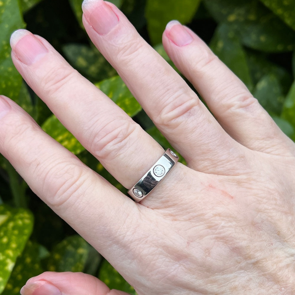 Eternity Diamond Ring | Silver