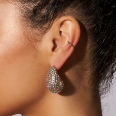 Waterdrop Earrings | Diamond Silver