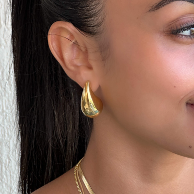 Waterdrop Earrings | Gold