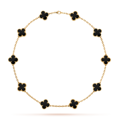 Clover Necklace (10 Designs) Gold | Black