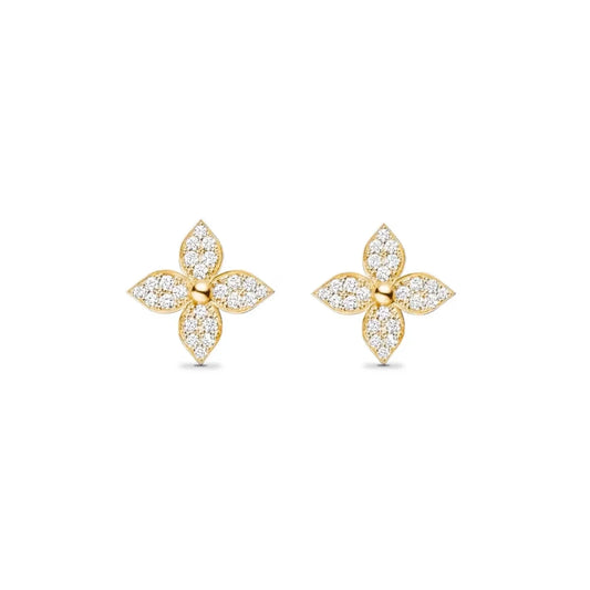 Flower Earrings | Silver or Gold