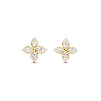 Flower Earrings | Silver or Gold