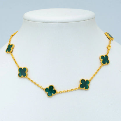 Clover Necklace (10 Designs) Gold | Green