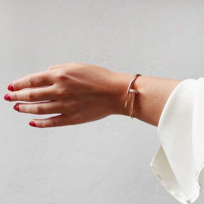 Elegance Nail Bracelet Deluxe | Rose Gold