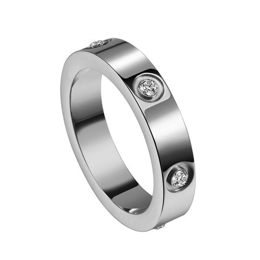 Eternity Diamond Ring | Silver